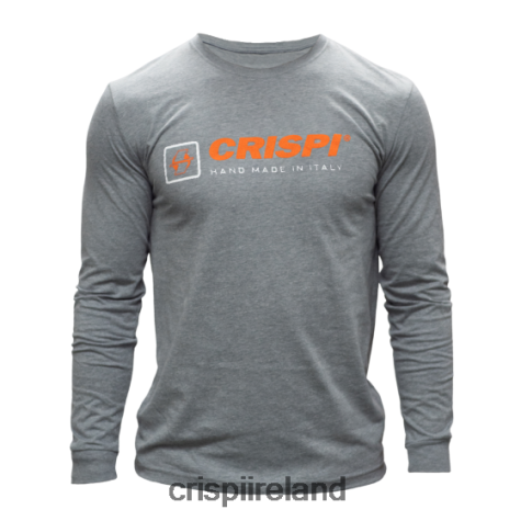 Apparel Crispi Shop Long Sleeve Shirt Heather Heavy Metal TT624H39